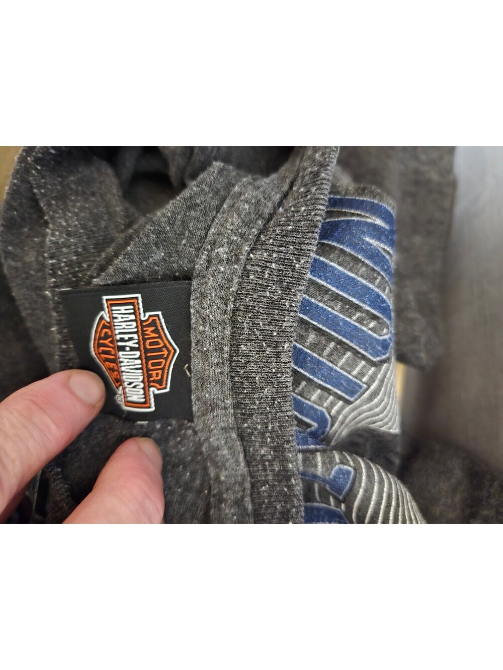Harley Davidson National Harbor Washington DC Graphic T Shirt Gray XL - Picture 7 of 8